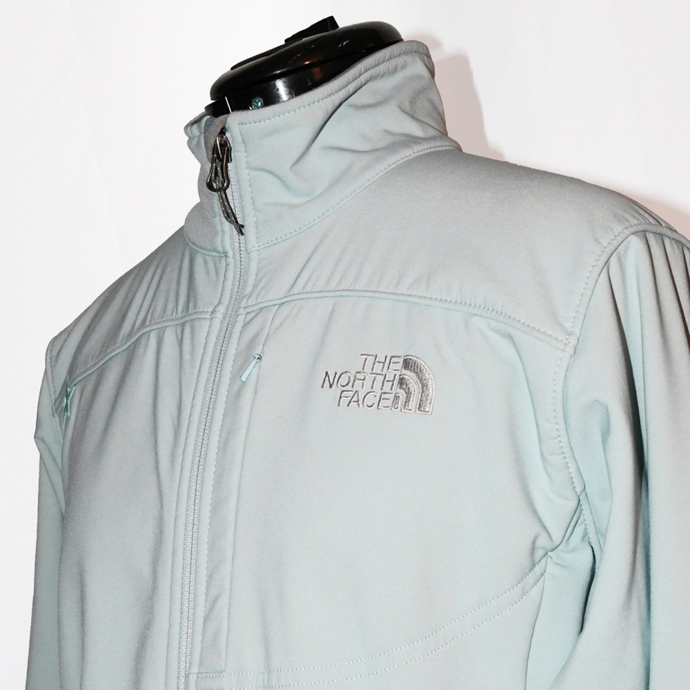North Face Fleece Jacket Ice Blue View 3